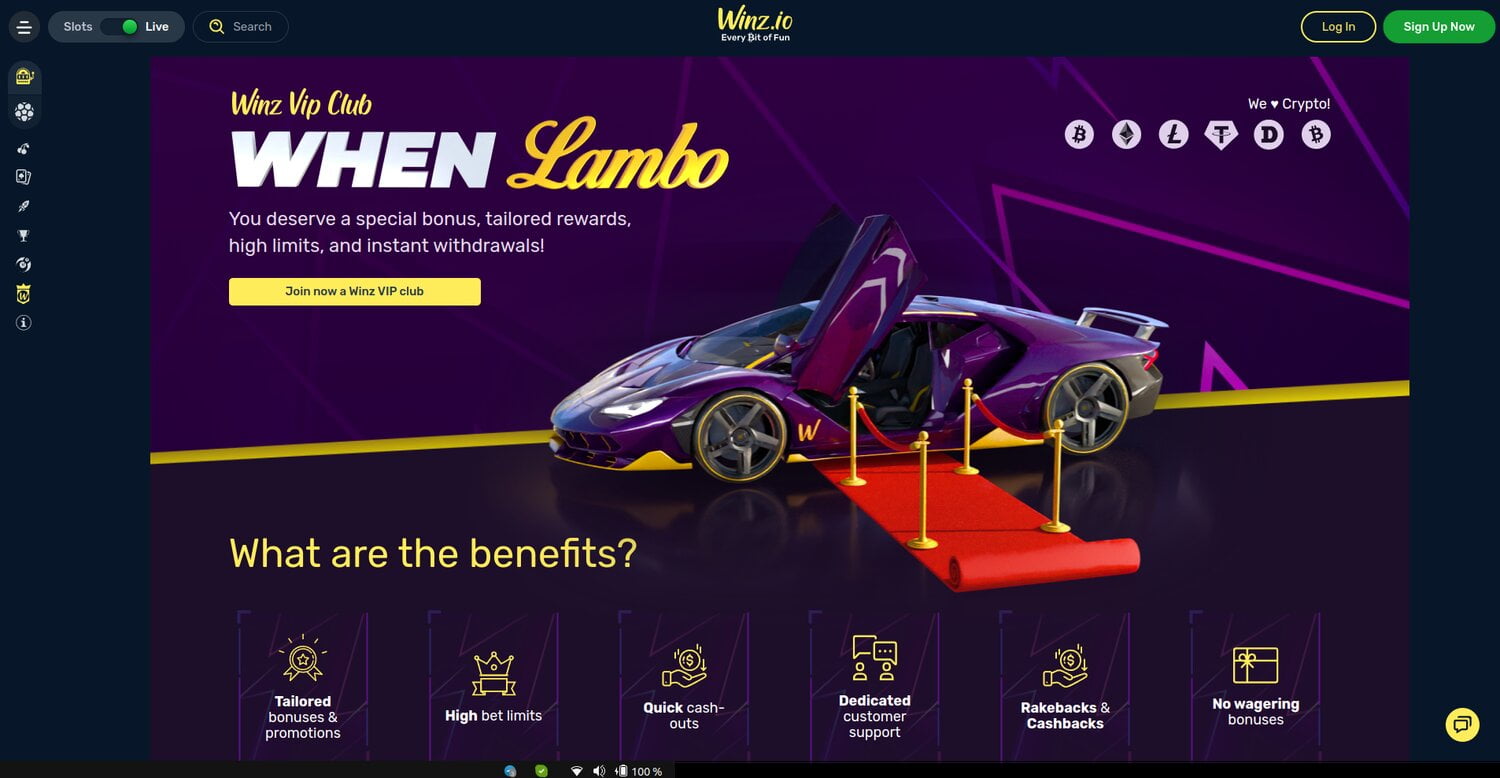 Winz Casino VIP Program